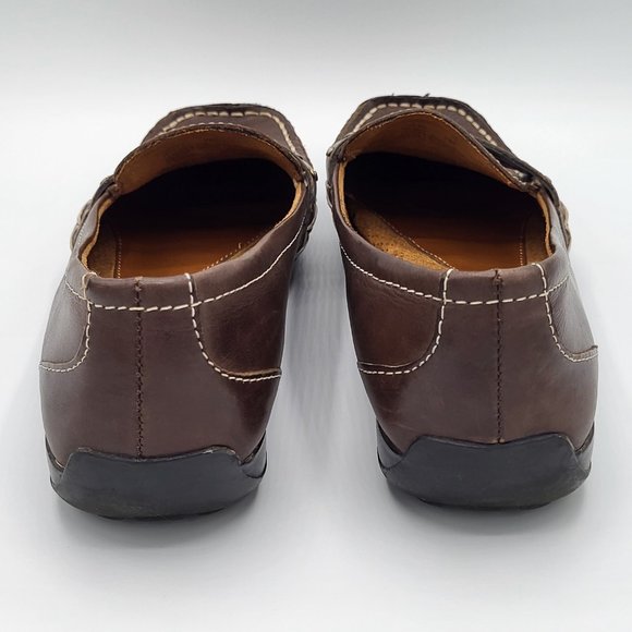 Natural Soul by Naturalizer CRAVER Brown Leather Loafer SZ 7 - Picture 4 of 13